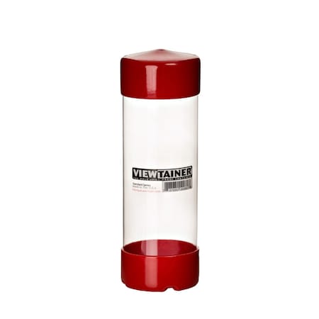 Viewtainer Viewtainer 3 in. W X 8 in. H Slit Top Container Plastic Red CC27508